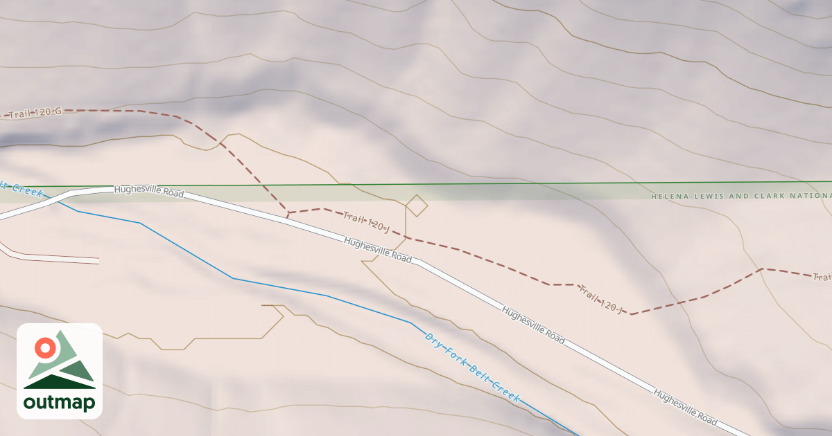 Map of DRY FORK DISPERSED J