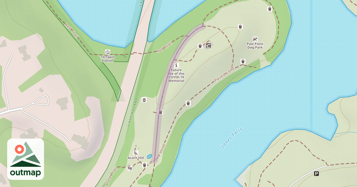 Map of Paved Loop