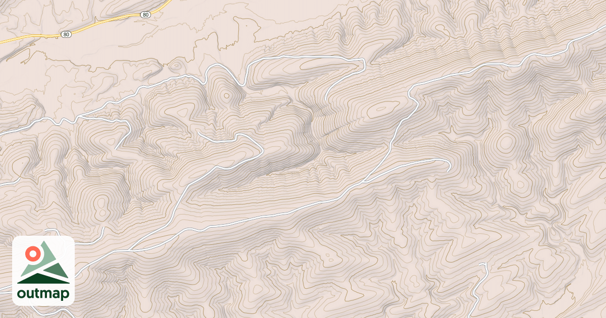 Map of DUTCH CREEK MTN