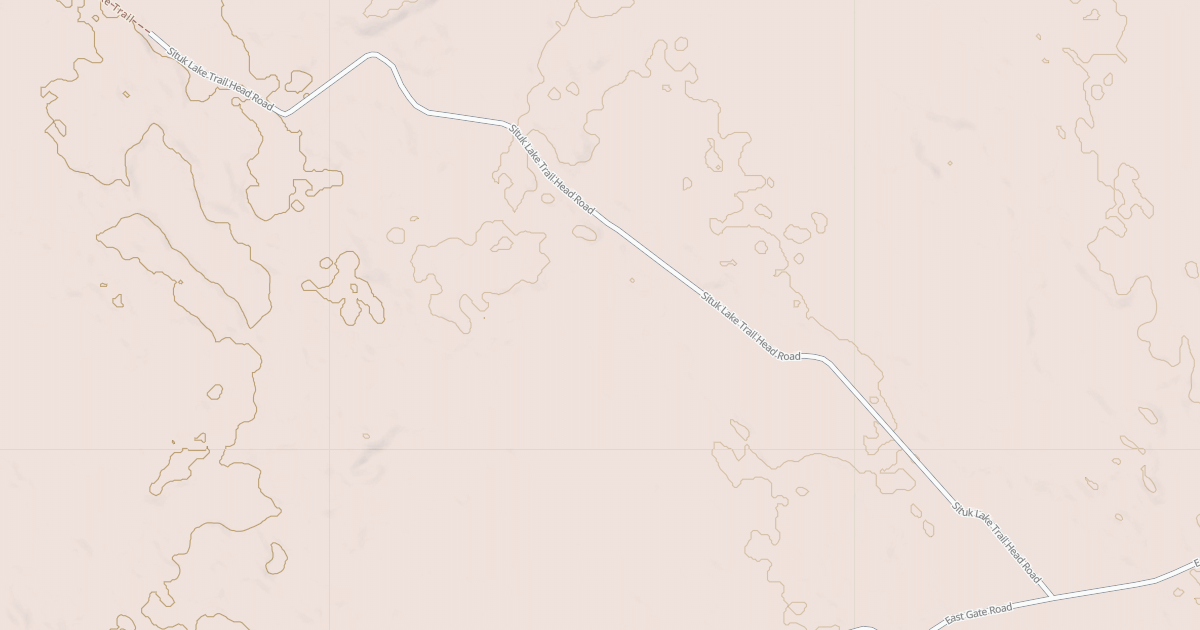 Map preview of SITUK LAKE TRAIL HEAD