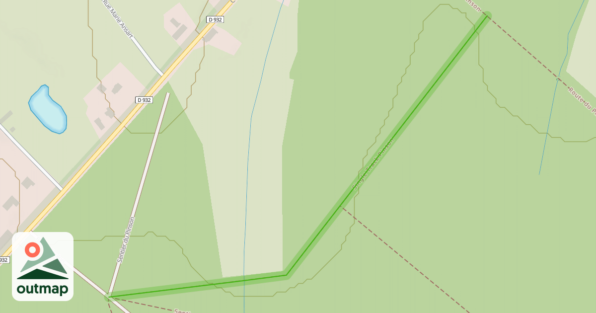 Map of Single Track Pinson