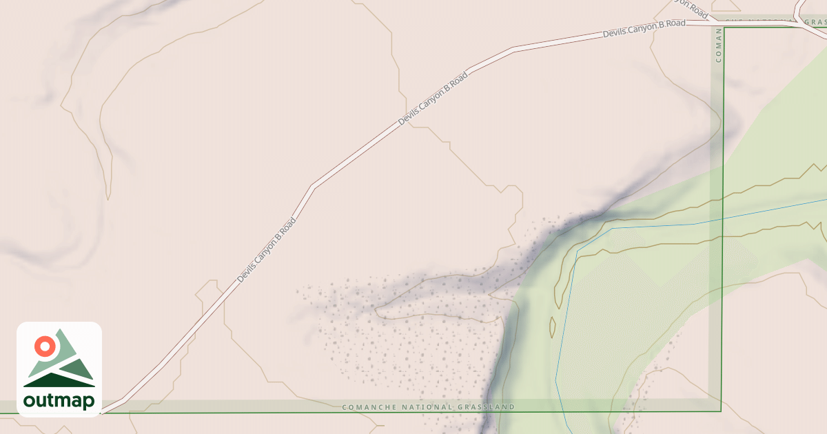 Map of DEVILS CANYON B