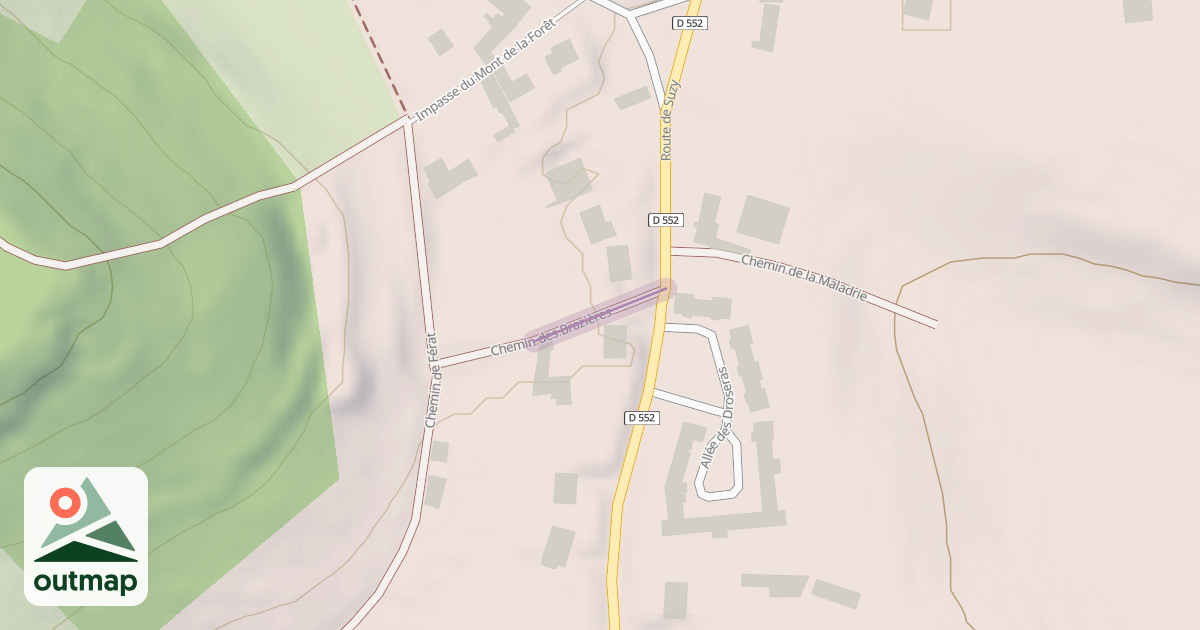 Map of Chemin des Brazières