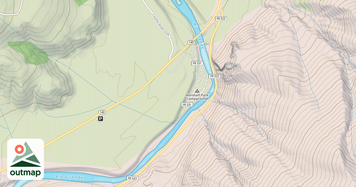 Map of MIDDLE CR