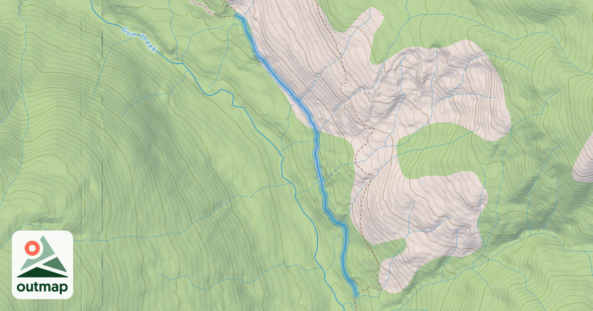 Map of Gun Creek Trail