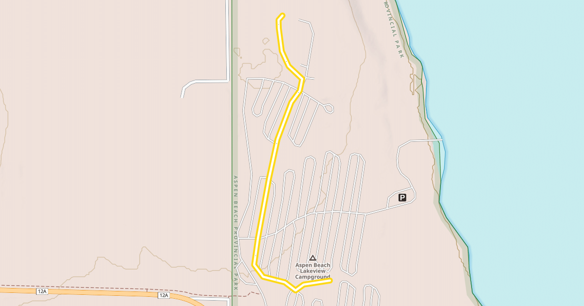 Map preview of Aspen Loop