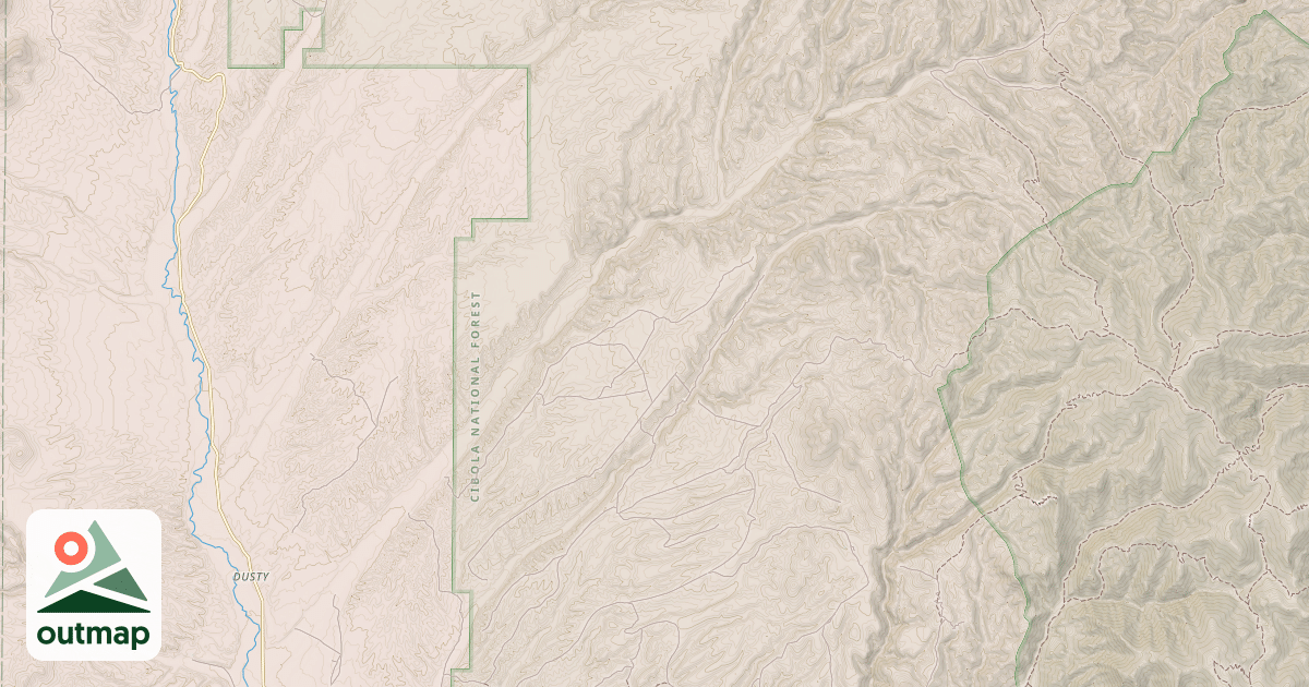 Map of WEST RED CANYON