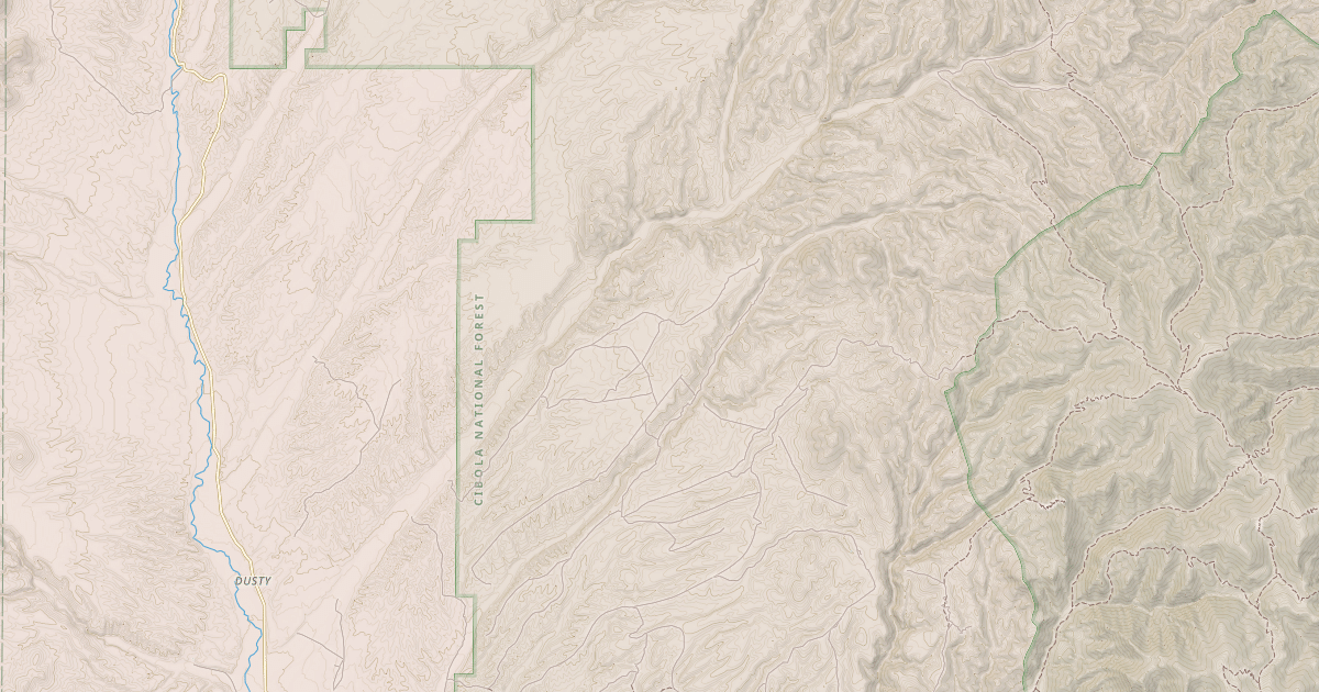 Map preview of WEST RED CANYON
