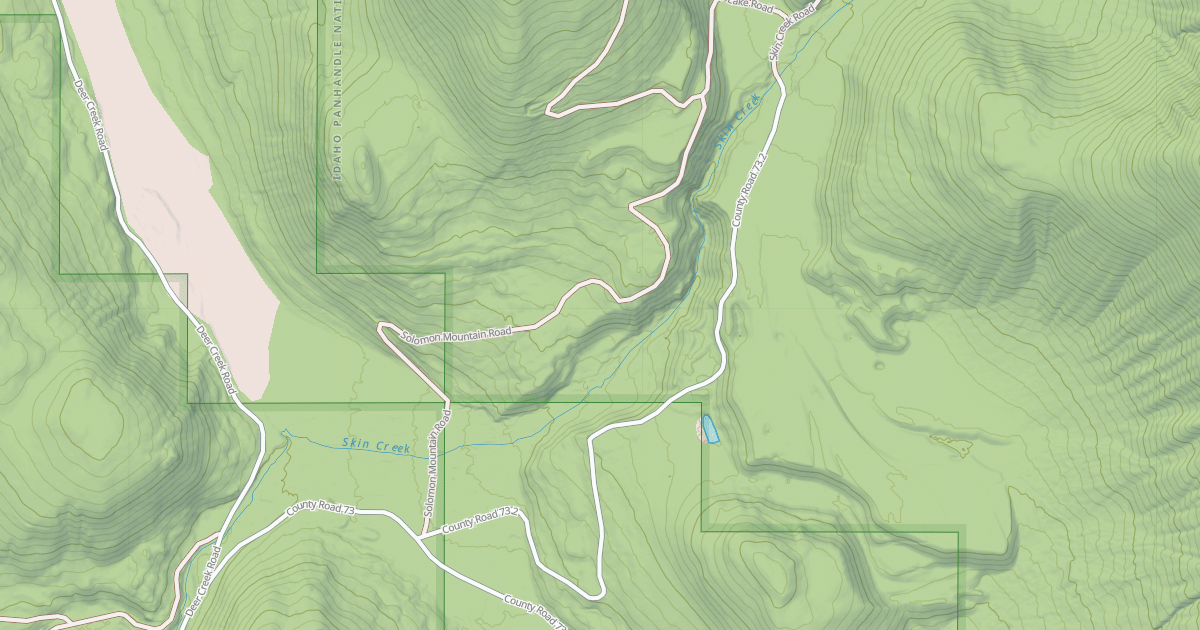 Map preview of SKIN CREEK