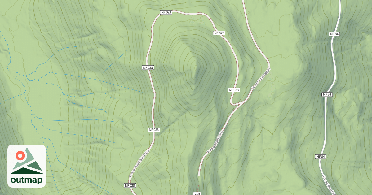 Map of ALLEN MOUNTAIN