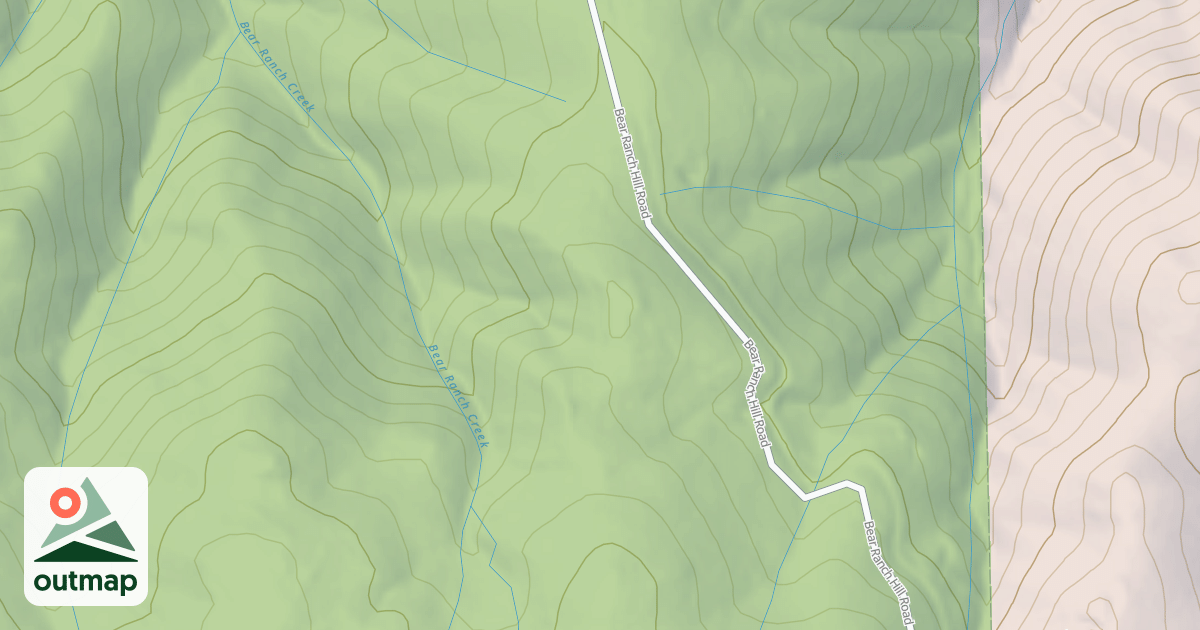 Map of BEAR RANCH HILL SPUR G