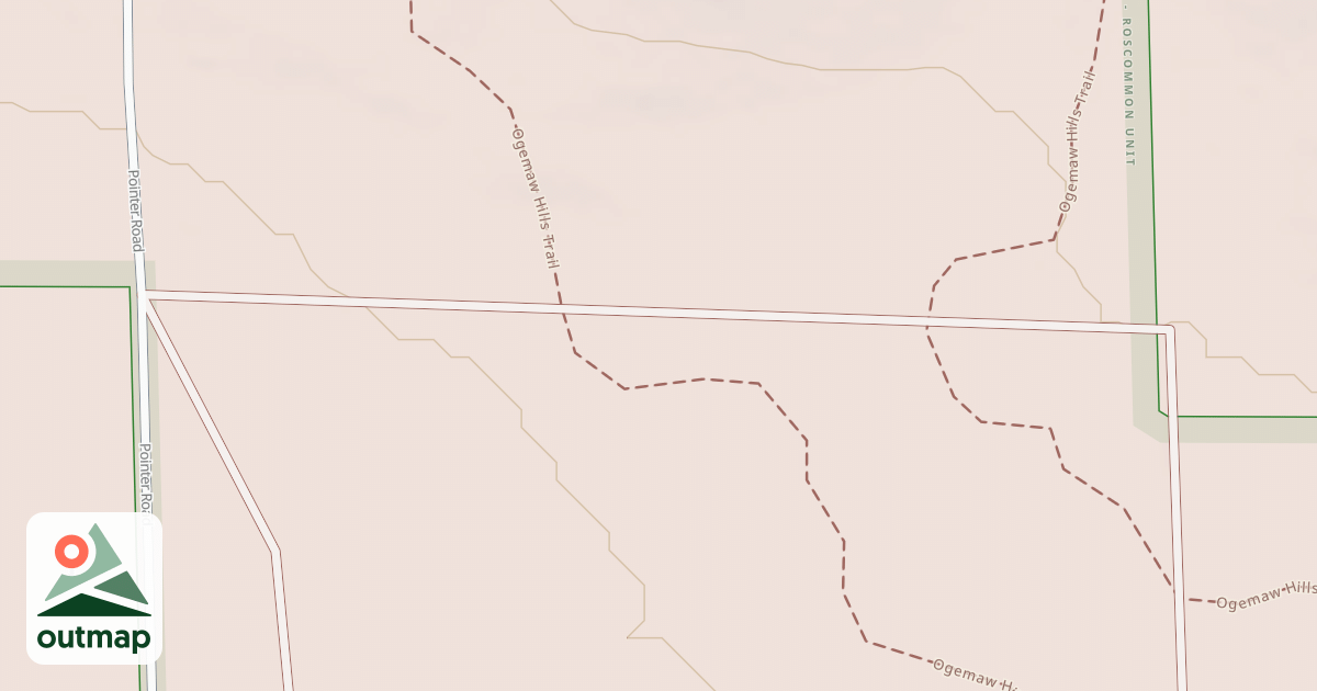 Map of Ogemaw Hills Trail