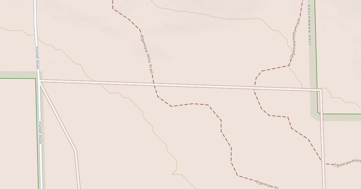 Map preview of Ogemaw Hills Trail