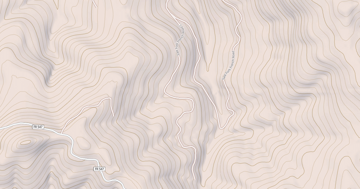 Map preview of EAST FORK FRENCH C