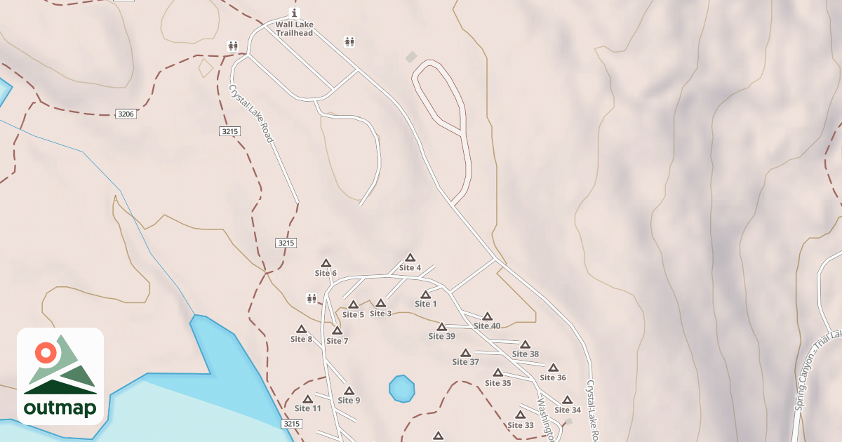 Map of CRYSTAL LAKE
