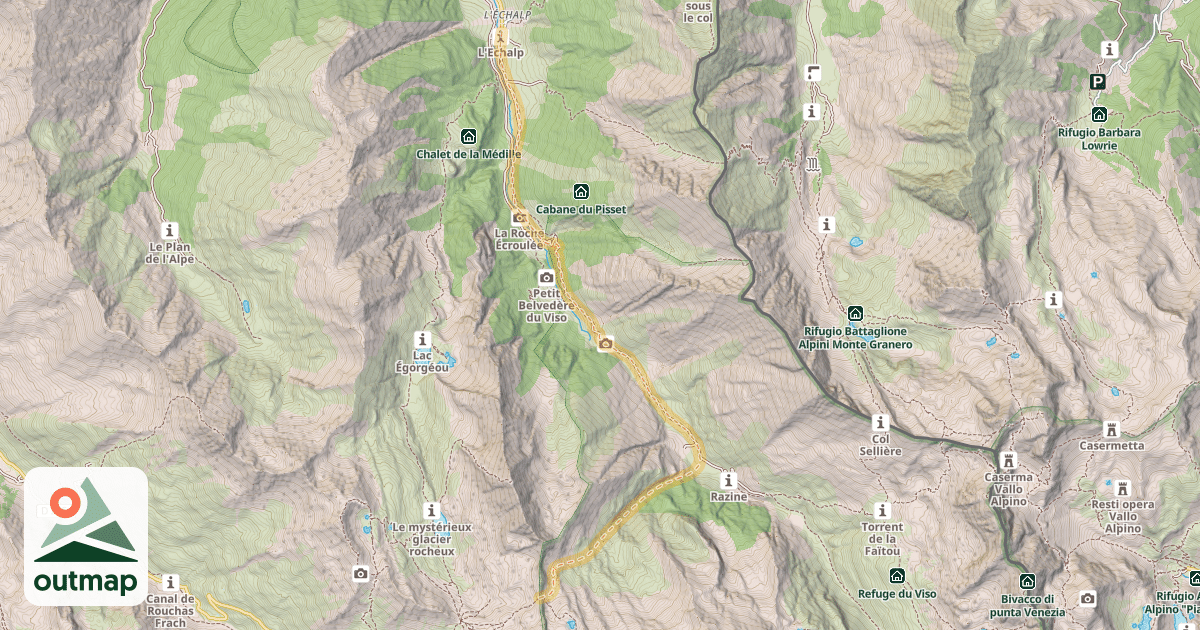 Map of Brèche de Ruine — L'Échalp