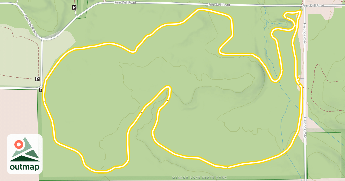 Map of Fern Dell Trail