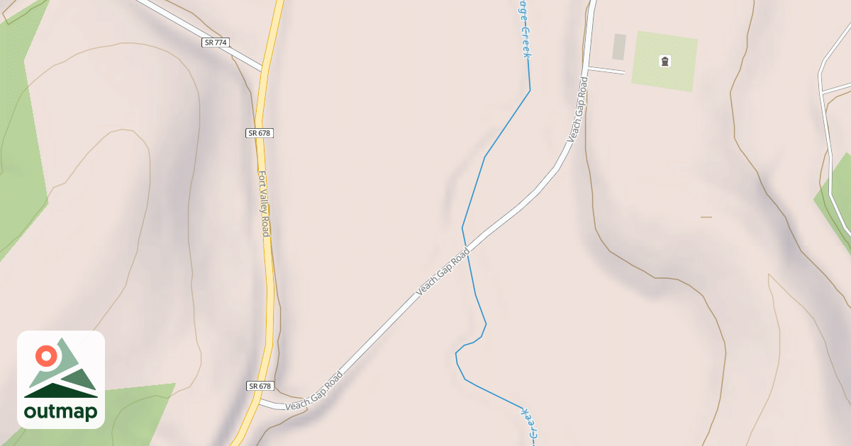 Map of CREASE MTN