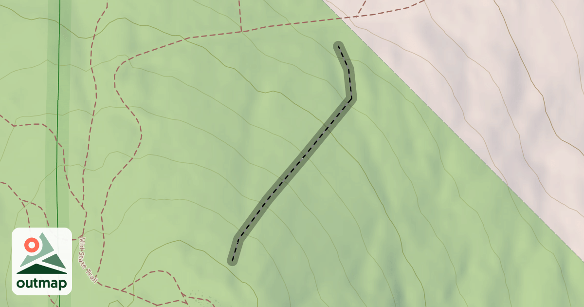 Map of Upper Little Dipper Glade