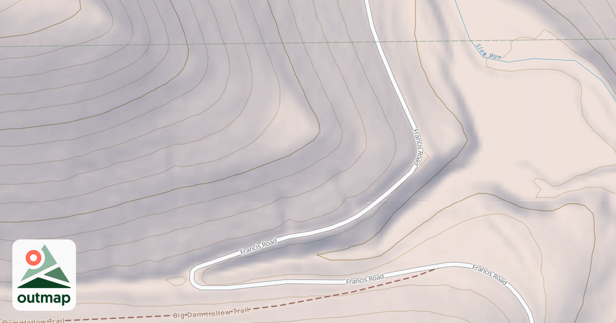 Map of Coudy Pike Snowmobile Trails