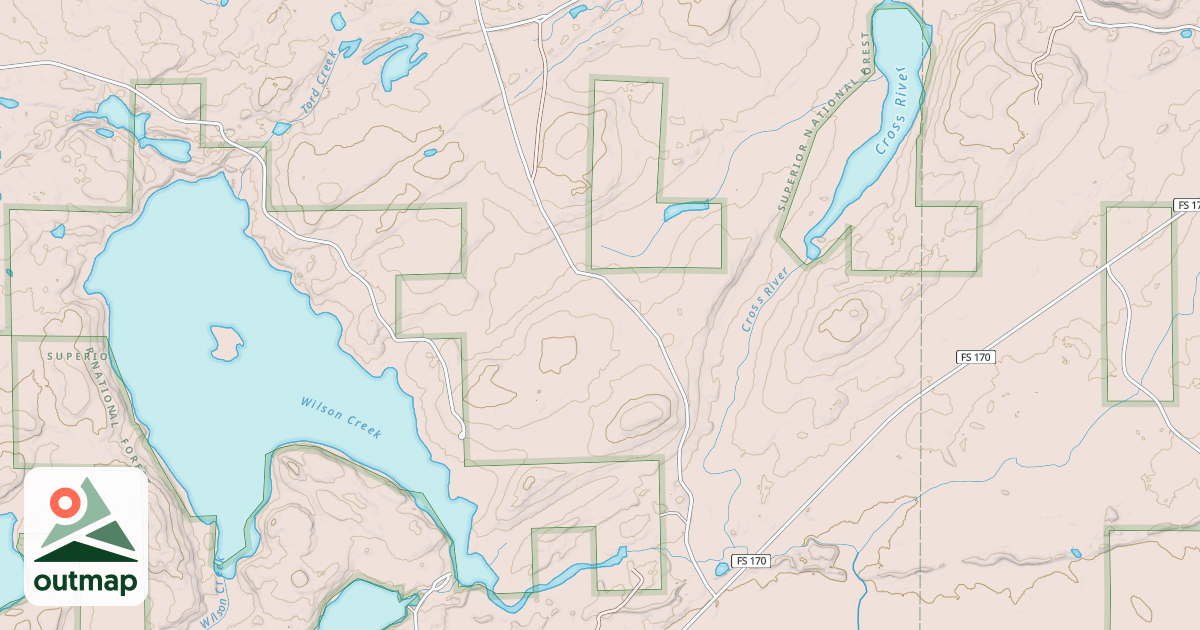 Map of CROSS/ WRINGER ATV A
