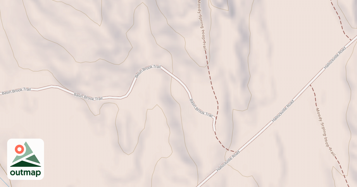 Map of Basin Brook Trail