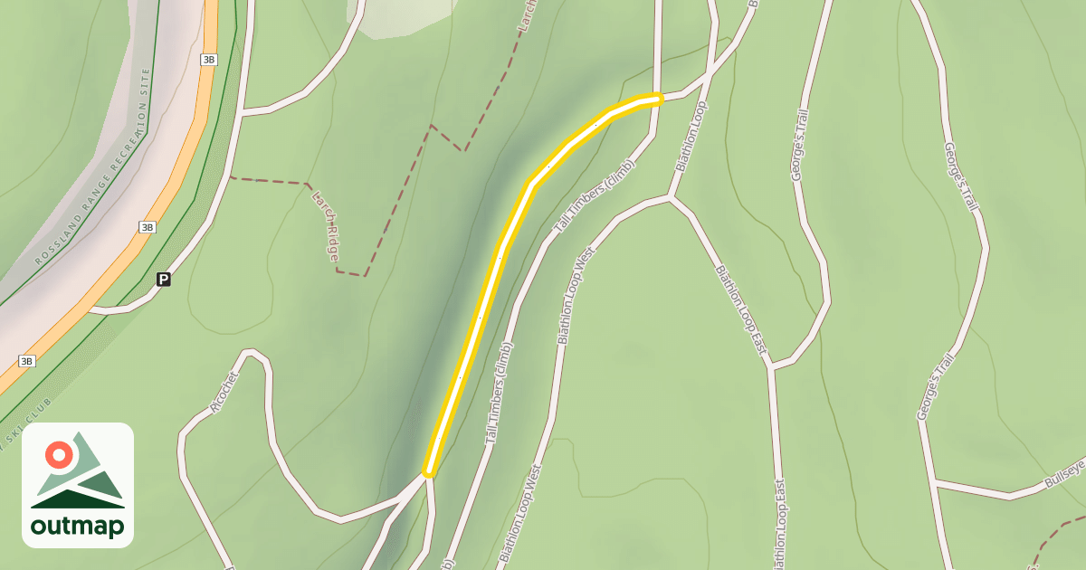 Map of Biathlon Loop West