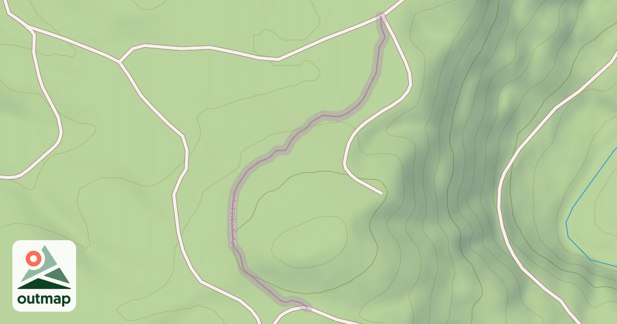 Map of Panama Canal