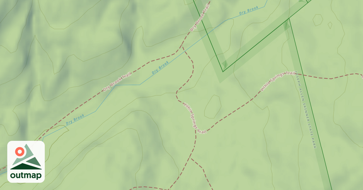 Map of Lithia Springs Trail