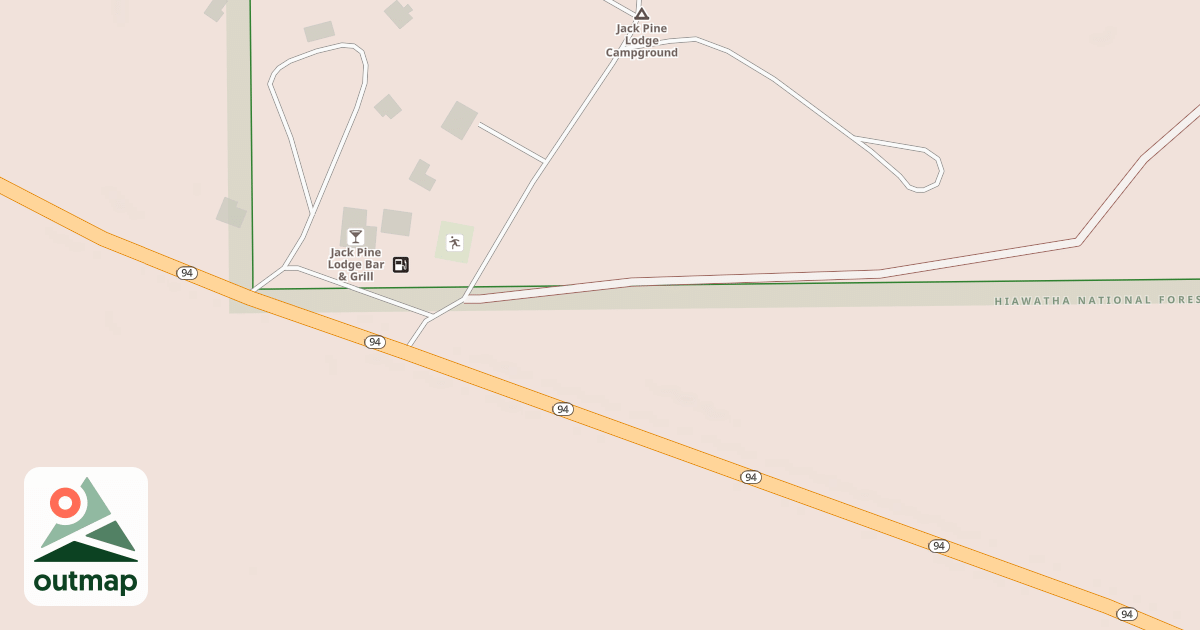 Map of JACKSPUR WEST