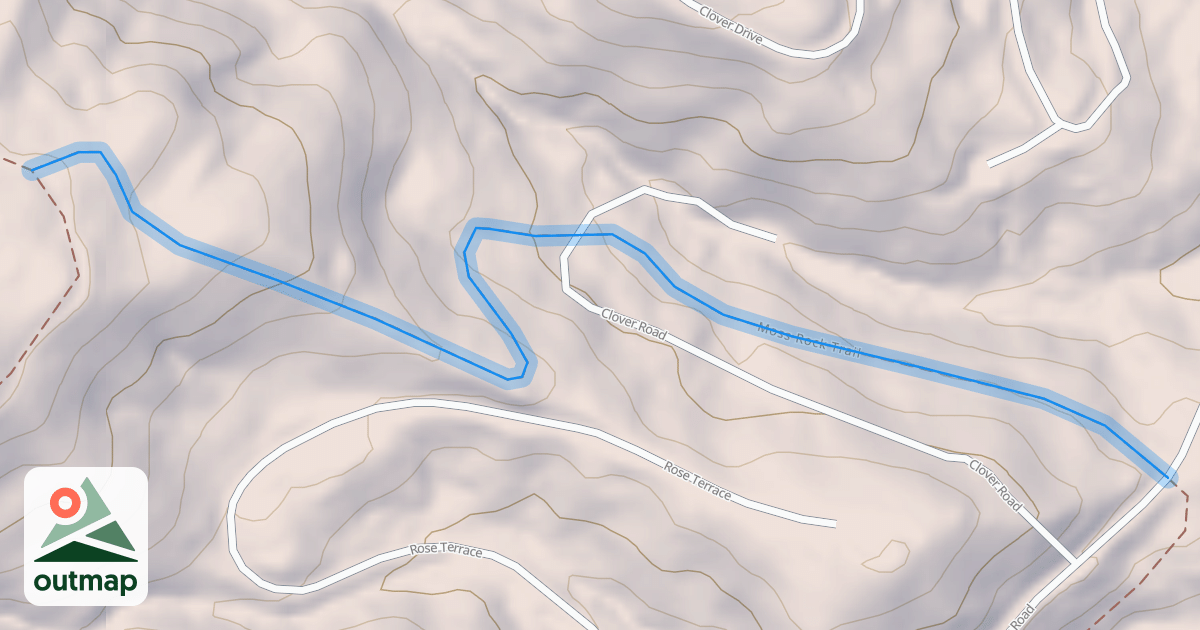Map of Moss Rock Trail