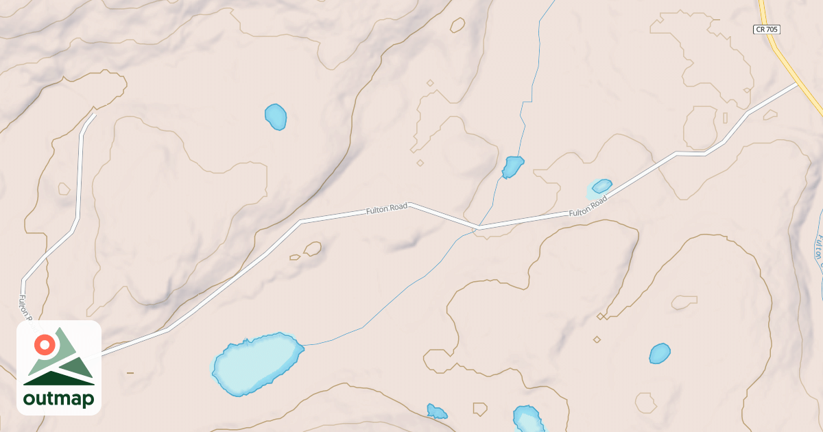 Map of HARRIET LAKE SPUR J