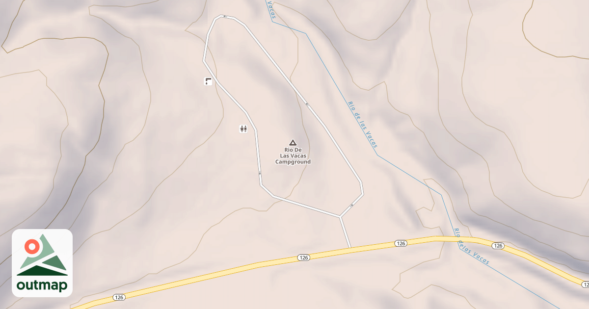 Map of RIO LAS VACAS C.G.