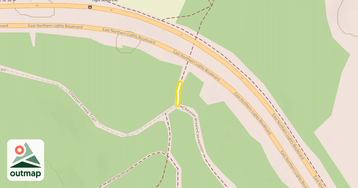 Map of Chester Creek Connector