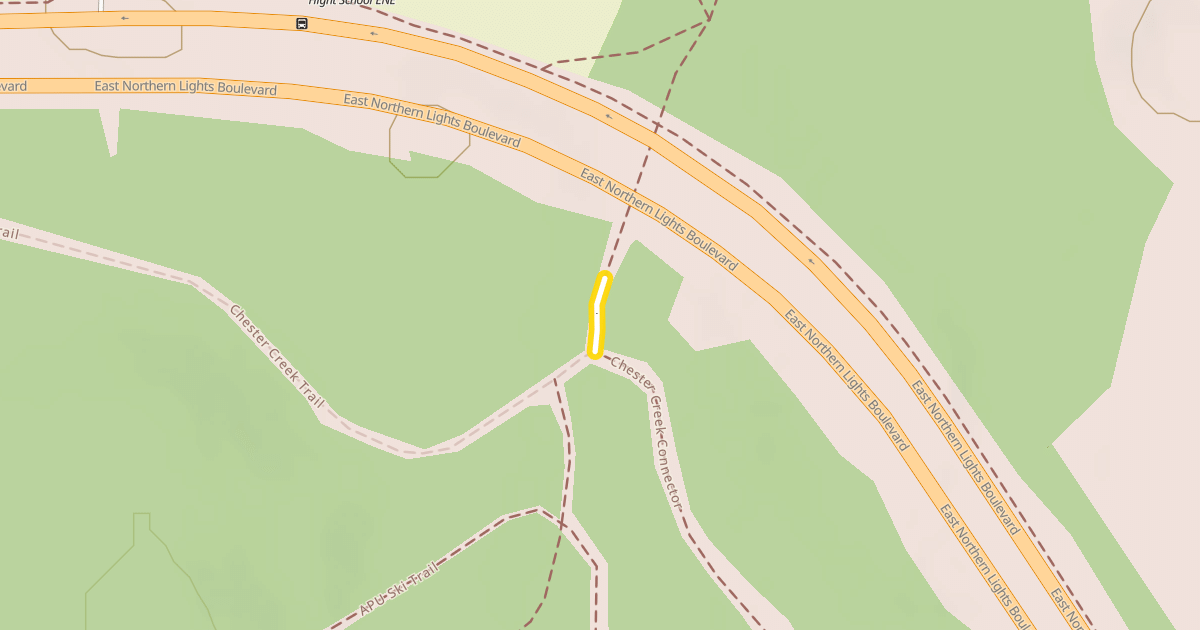 Map preview of Chester Creek Connector