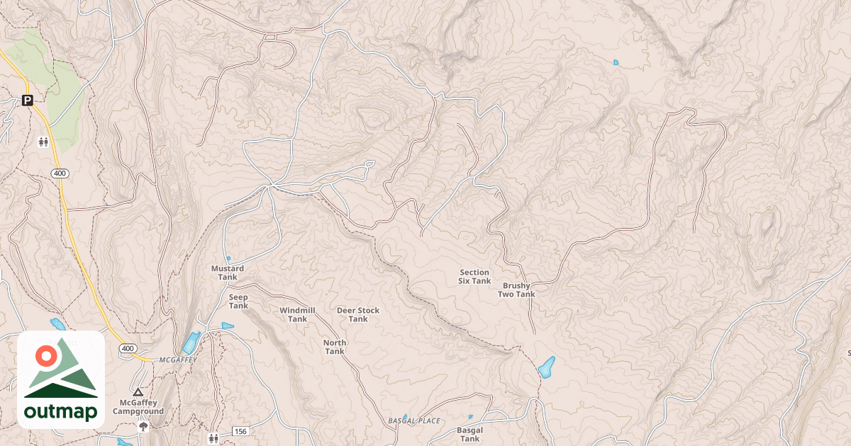 Map of FOUR MILE CANYON