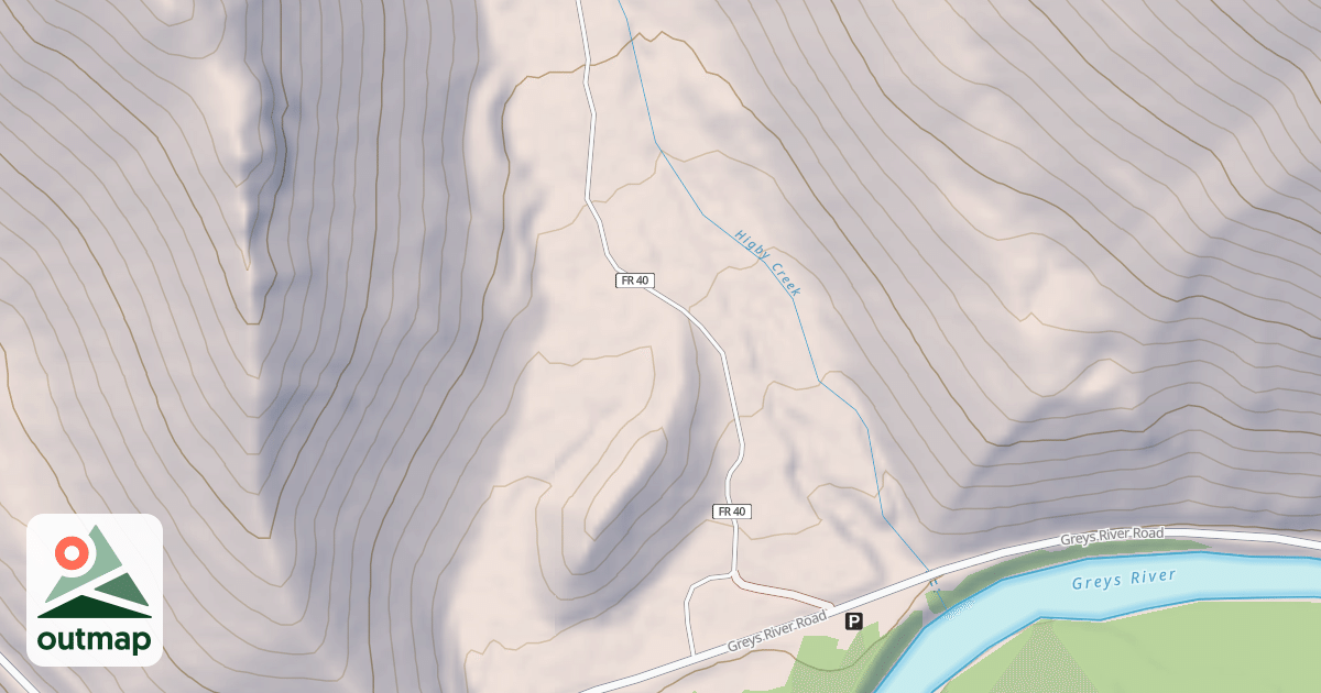 Map of HIGBY CREEK