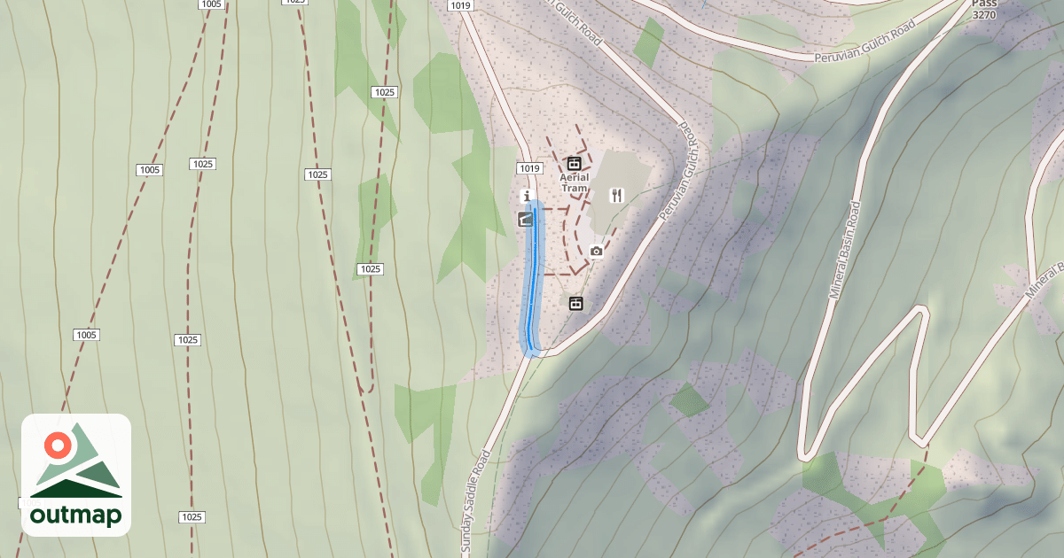 Map of Peruvian Gulch Road