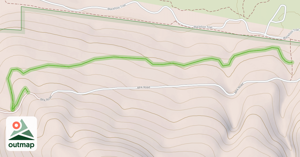 Map of Lower Lady Slipper