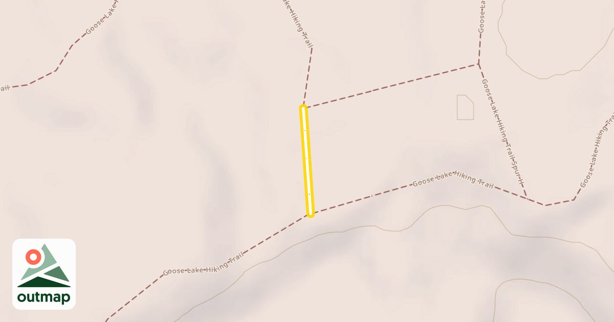 Map of Goose Lake Hiking Trail Spur G
