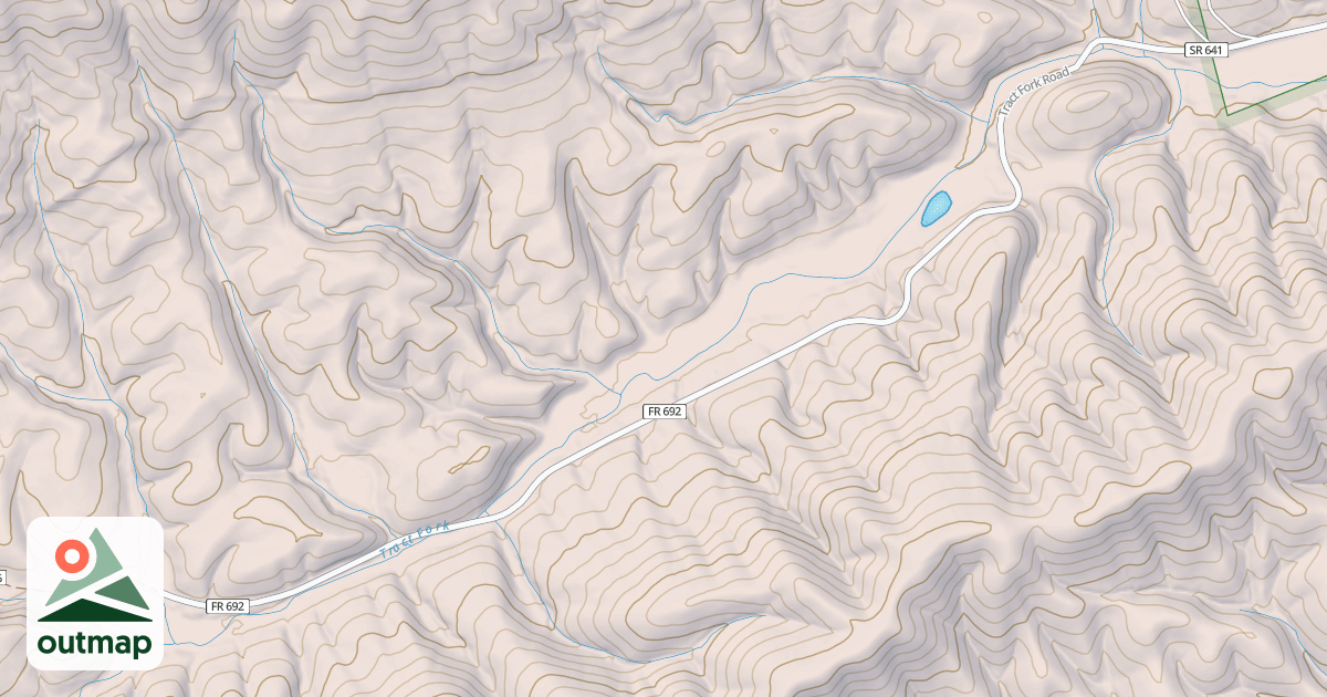 Map of TRACT FORK