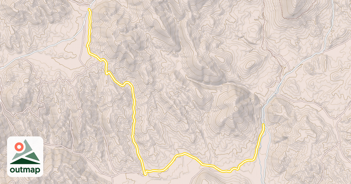 Map of Hattie Gulch (Snowmobile)