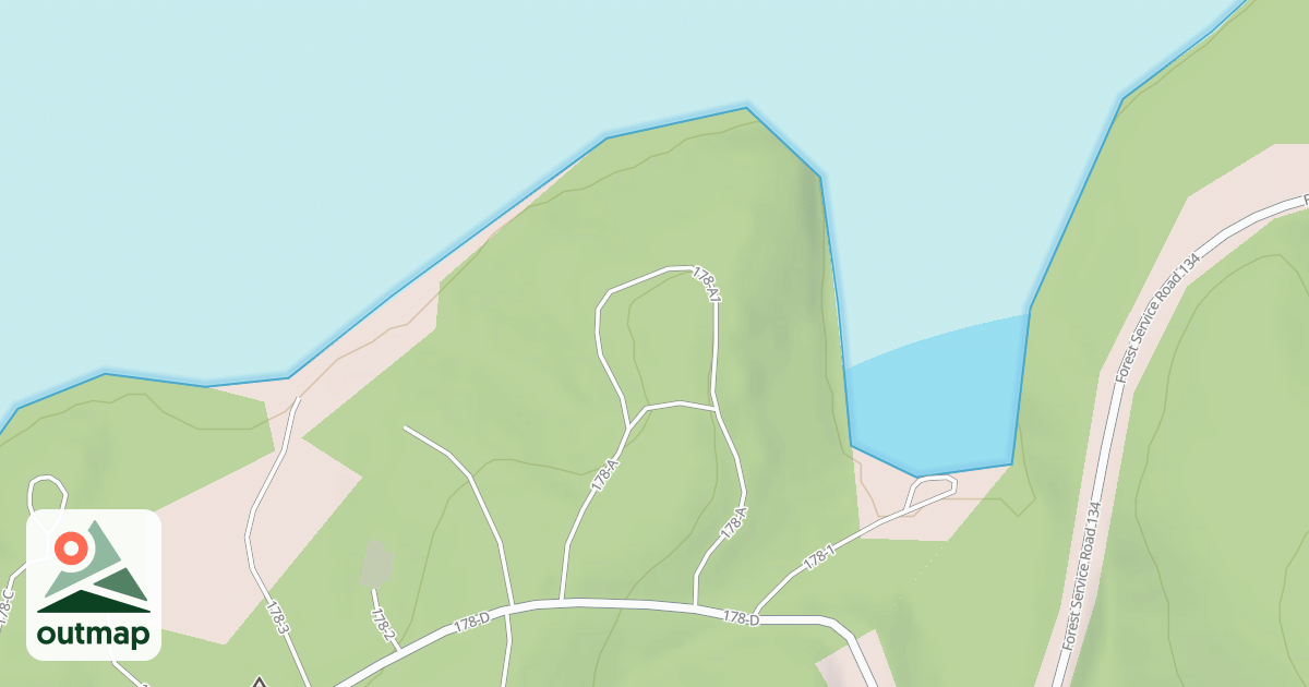 Map of E.L. A CAMPSITE 1 ACCESS