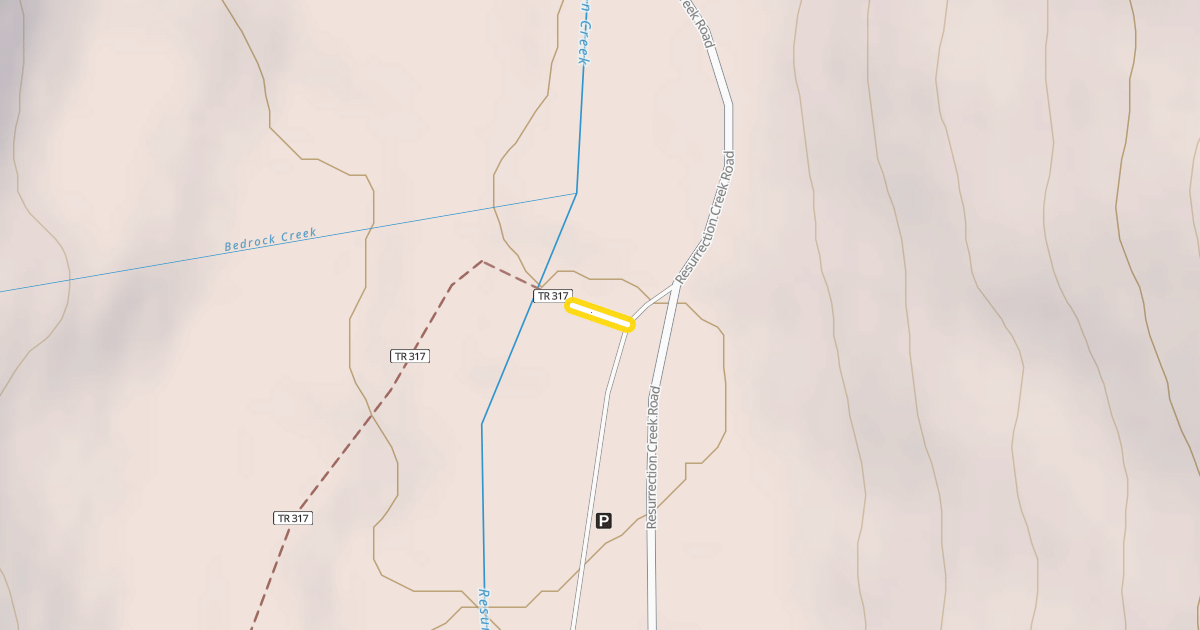 Map preview of Resurrection Pass Trail