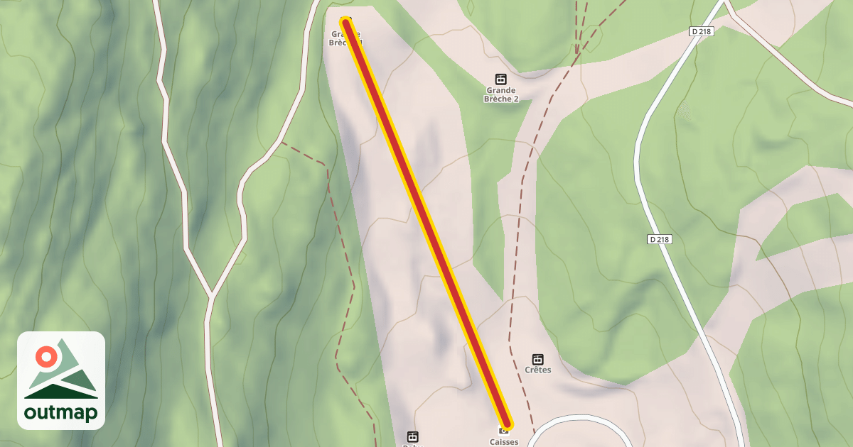 Map of Grande Brèche 1