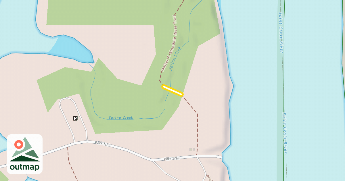 Map of Malter F. Mondale River Trail