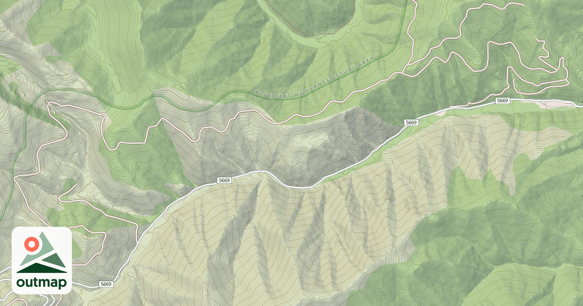 Map of (FDR) WOODS RIDGE LOOP