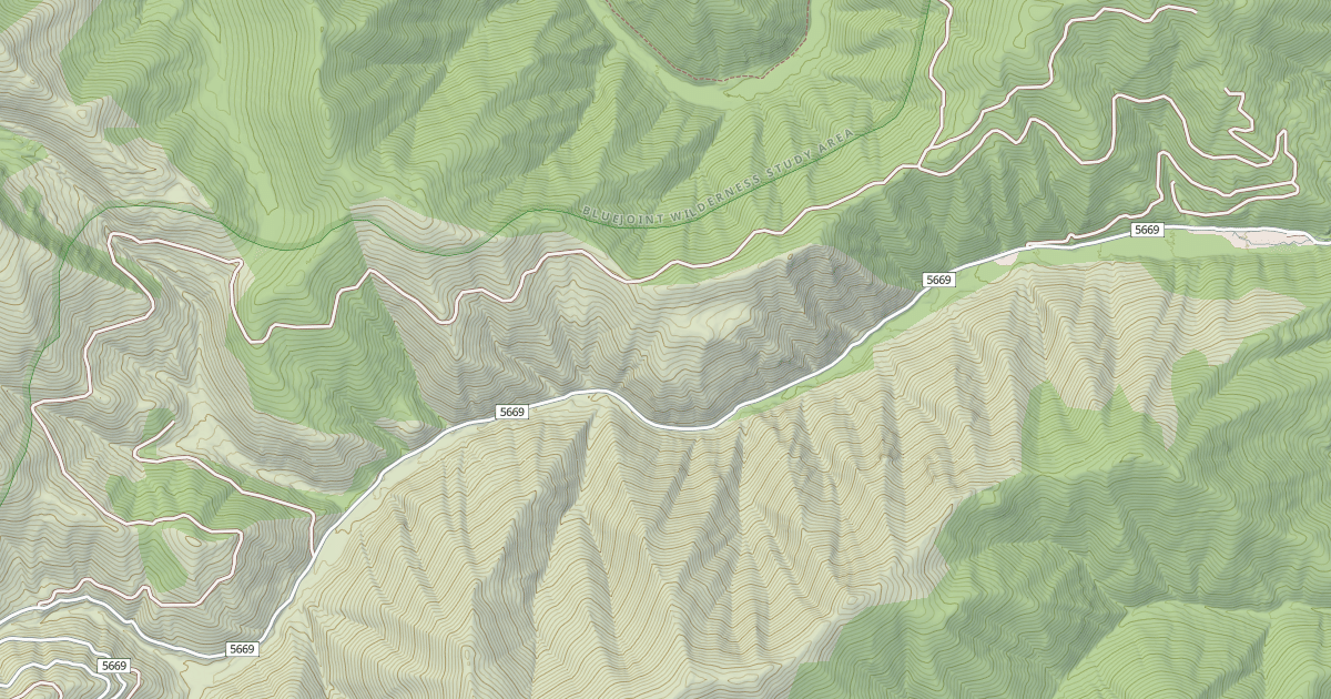 Map preview of (FDR) WOODS RIDGE LOOP
