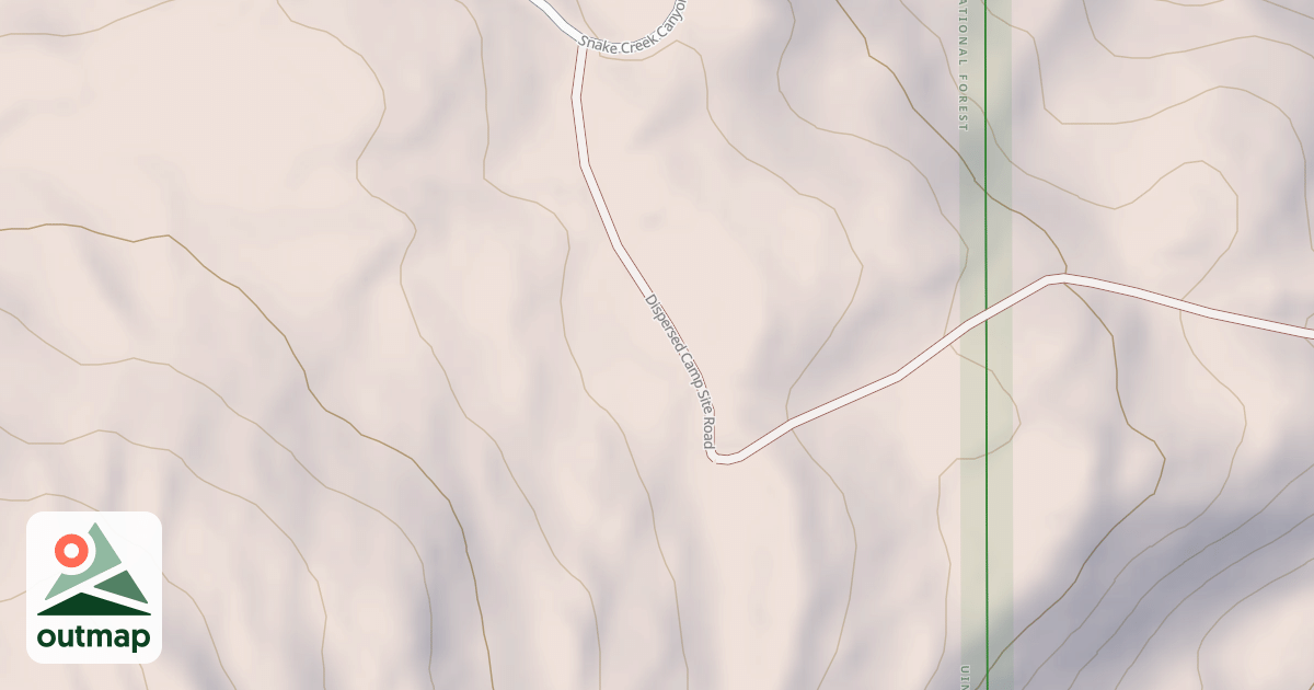 Map of DISPERSED CAMP SITE