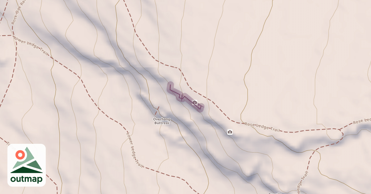 Map of Rose Ledge Upper Tier